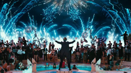 Image from Great Gatsby party scene.