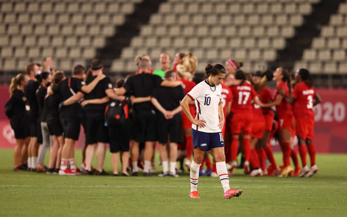 Carli Lloyd dejected