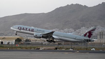 Plane With Afghanistan Evacuees Takes Off