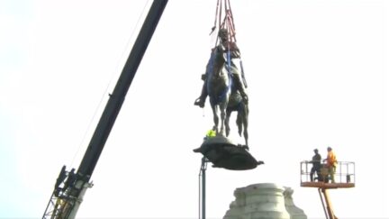 Robert E Lee Statue Removed in Virginia