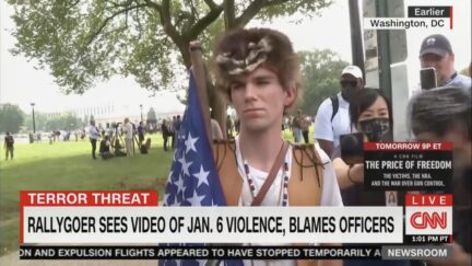 rabbit hat guy at sept 18 rally