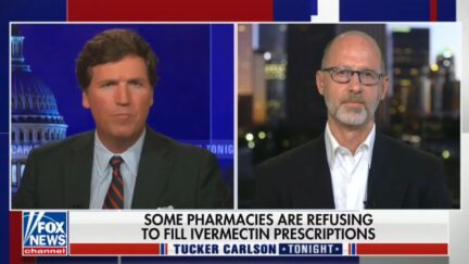 Tucker Carlson and guest talking about ivermectin