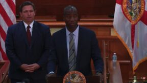 Joseph Ladapo being announced as Florida surgeon general
