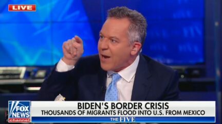 Greg Gutfeld yelling at Geraldo Rivera