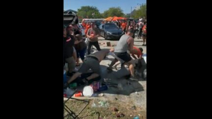 Cleveland Browns fans brawl before home opener