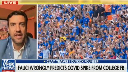 Clay Travis blasts Dr. Fauci on Fox News for his college football prediction