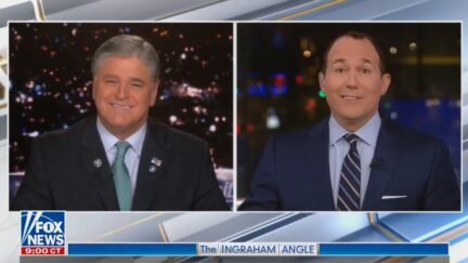 Sean Hannity and Raymond Arroyo