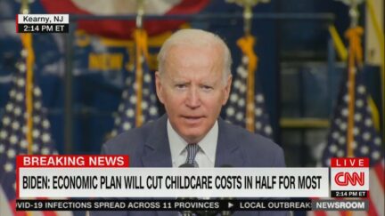 President Biden gives speech in New Jersey on Oct. 25