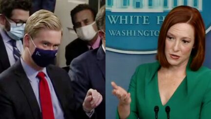 Jen Psaki Bulldozes Peter Doocy's Attempt to Turn Violent Anti-Maskers Into Victimized Parents