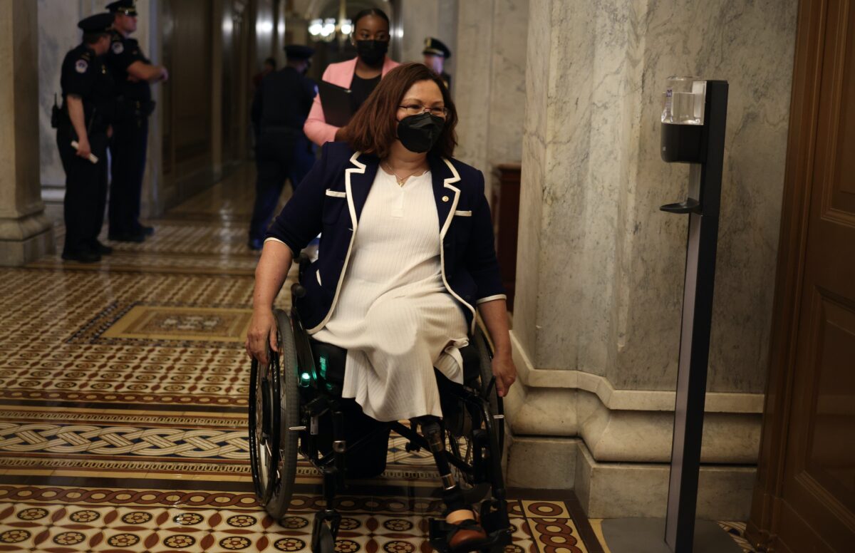 Tammy Duckworth in the U.S. Capitol