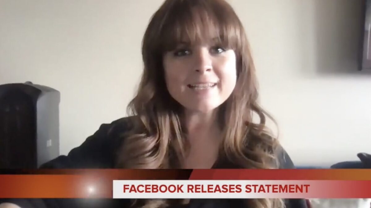 Blaire Erskine posts statement posing a Facebook spokesperson