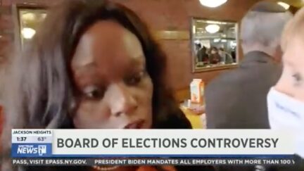 Rodneyse Bichotte Hermelyn Enters Flatbush Avenue to Avoid Reporters Questions