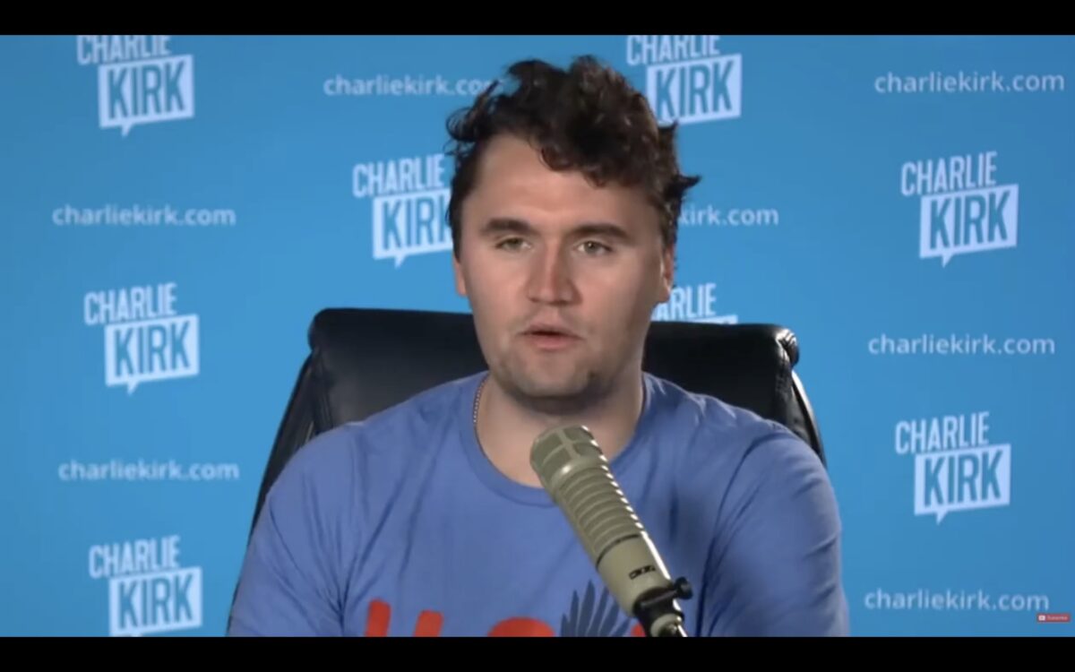 charlie kirk uncombed hair podcast