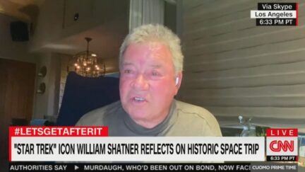 William Shatner talking to Chris Cuomo