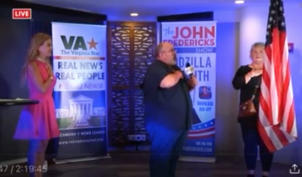 Trump Rally for Virginia Governor Candidate Featured Pledge to Flag Carried at Jan. 6 Capitol Riot