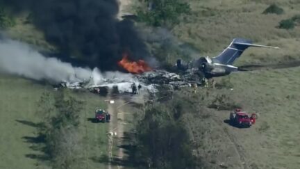 Plane crash in Houston