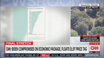 teeny tiny chart on cnn