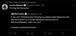 Anthony Sabatini retweet of Lauren Boebert