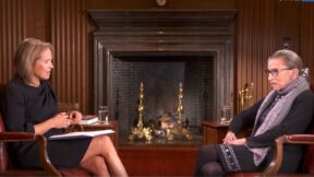 Katie Couric says she held RBG quotes on kneeling during the anthem to protect her