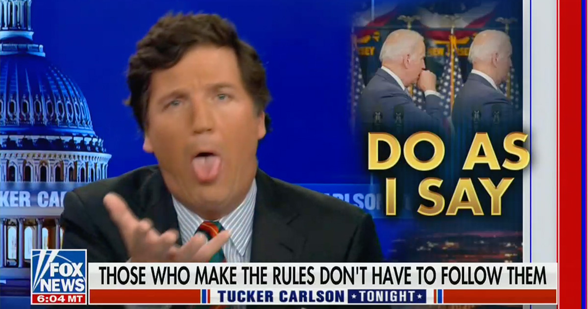Tucker Carlson Mocks Biden Cough