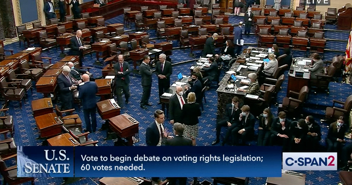 Republicans Block Voting Rights Bill