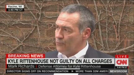Rittenhouse lawyer Mark Richards speaks to reporters