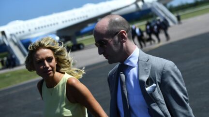 Kayleigh McEnany and Stephen Miller