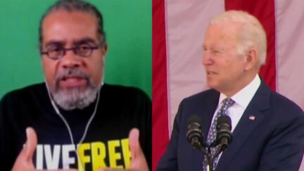 Mark Thompson Joe Biden split image