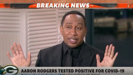 Stephen A. Smith jokingly blames Aaron Rodgers getting Covid on Pat McAfee