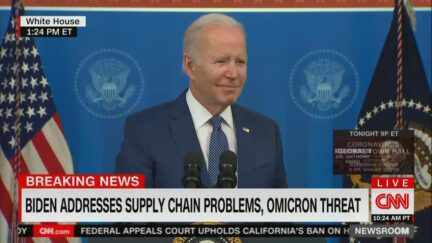 Joe Biden speaks to press