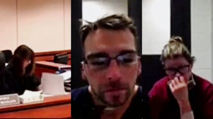 Crumbley arraignment split image