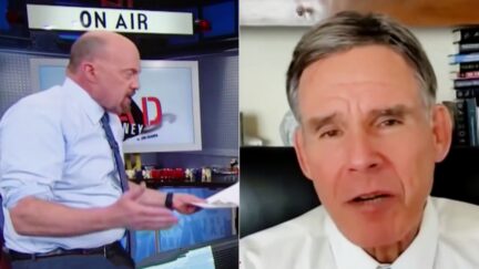 Jim Cramer Eric Topol split image