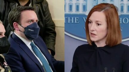 Mike Memoli Jen Psaki split image