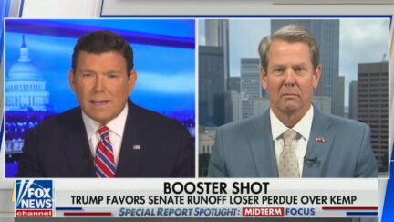 Brian Kemp with Bret Baier