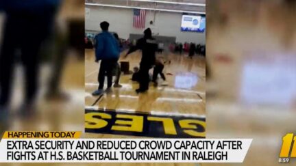 Crowd fight stops high school basketball tournament