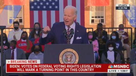 Biden gives fiery speech on voting rights on Jan. 11