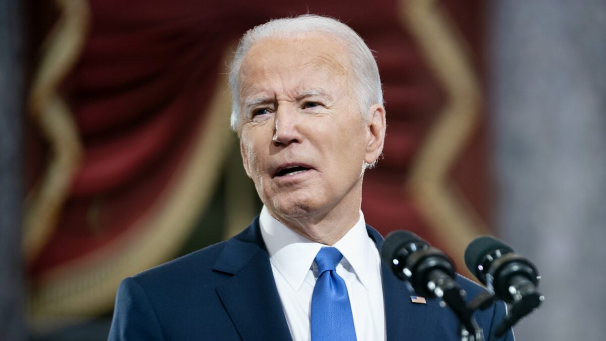 President Biden Speaks At U.S. Capitol On Anniversary Of January 6 Attack