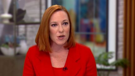 Jen Psaki blur background