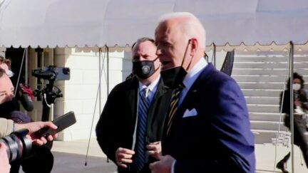 Joe Biden 1-11 South Lawn departure