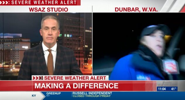 West Virginia reporter Tori Yorgey hit by a car