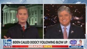 Peter Doocy tells Sean Hannity about Biden call