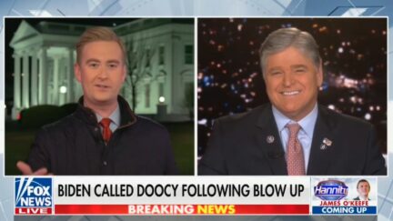 Peter Doocy tells Sean Hannity about Biden call