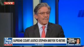 Geraldo Rivera reacts to Stephen Breyer's retirement
