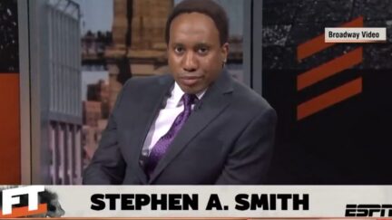 Stephen A. Smith applauds SNL parody