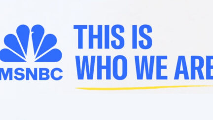 MSNBC logo and slogan