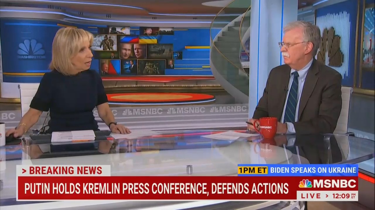 John Bolton on MSNBC on Feb. 22