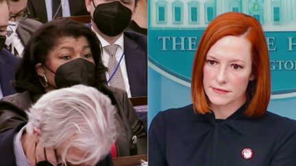 April Ryan Jen Psaki split image