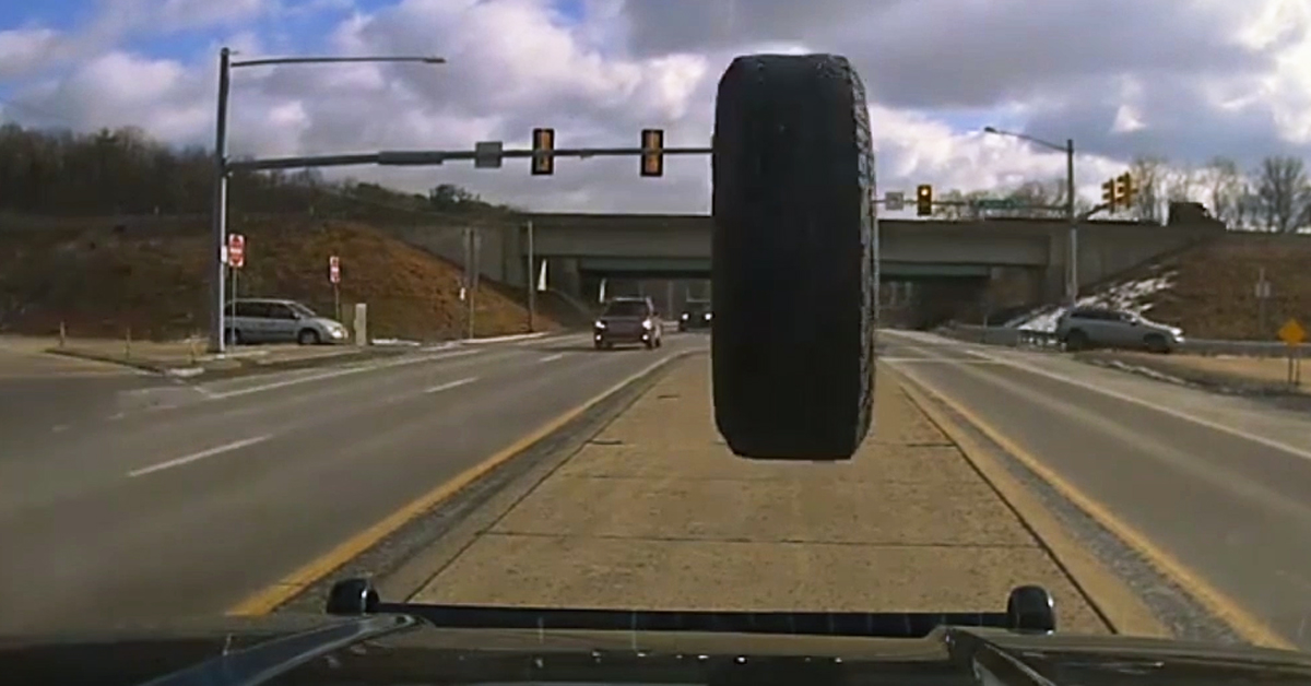 Dashcam Tire Crash Smash