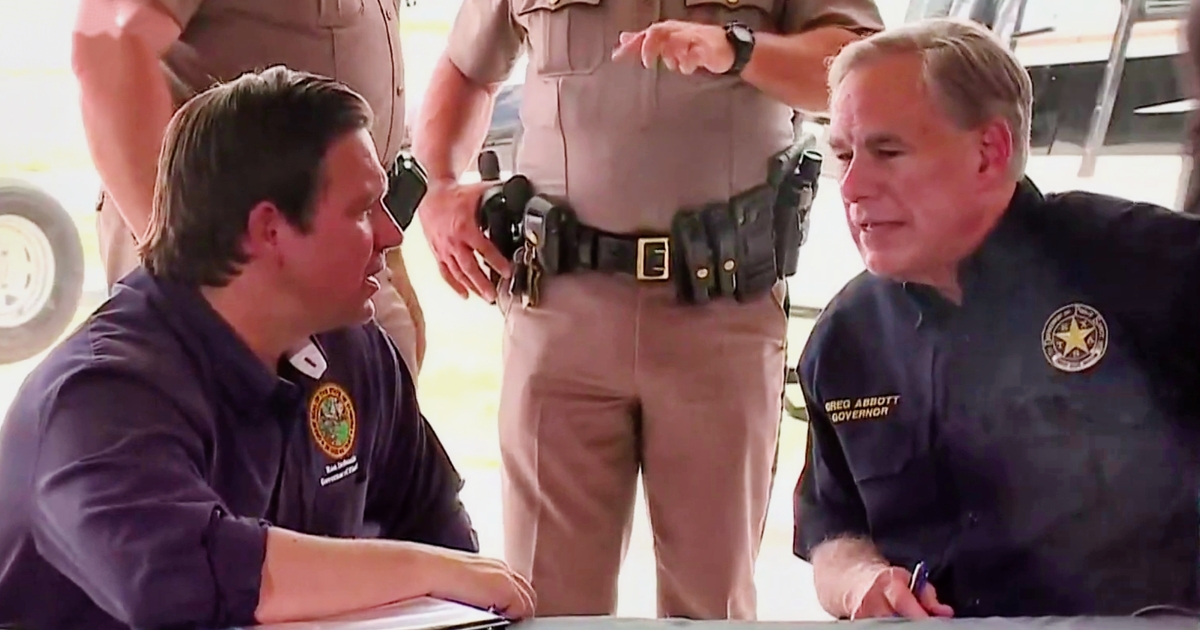 Ron DeSantis Greg Abbott press conference