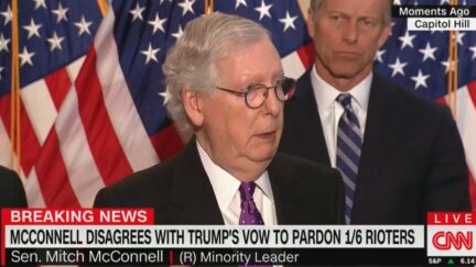 Mitch McConnell talking about jan. 6 defendants